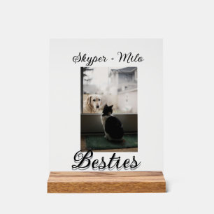 Begleithelfer tragen den Namen Foto Tier Liebe hin Acrylschild