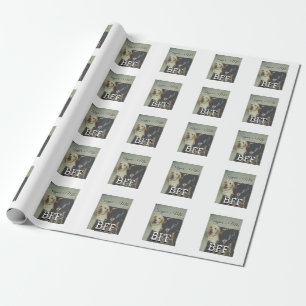 Begleithelfer tragen den Namen Foto Tier Liebe hin Geschenkpapier