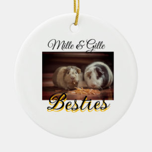 Begleithelfer tragen den Namen Foto Tier Liebe hin Keramik Ornament