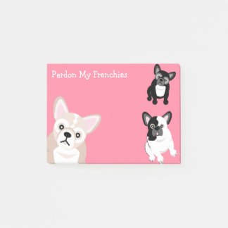Begnadigen Sie meine Frenchies Post-it Klebezettel