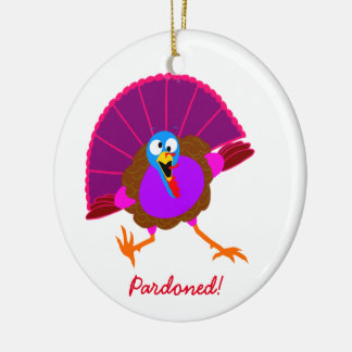 Begnadigte die Türkei-Weihnachtsverzierung Keramikornament