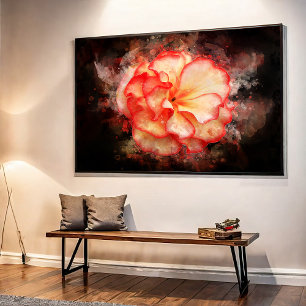 Begonia Blume Aquarell - bb3 Fotodruck