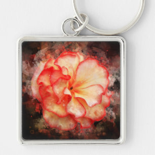 Begonia Blume Aquarell - bb3 Schlüsselanhänger