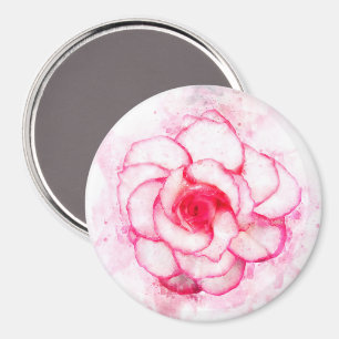 Begonia Blume Aquarell - wb1 Magnet