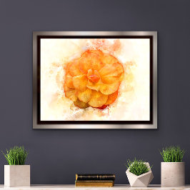 Begonia Blume Aquarell - wb2 Poster