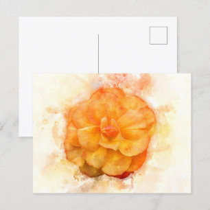 Begonia Blume Aquarell - wb2 Postkarte