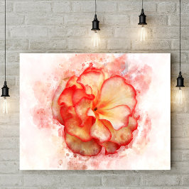 Begonia Blume Aquarell - wb3 Poster