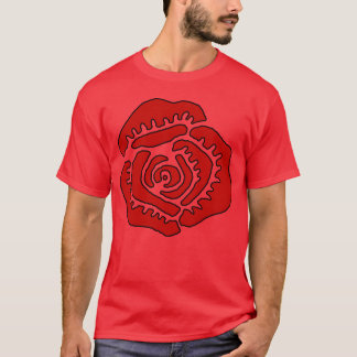 Begonia Flower Red Scarlet Hippie Festival Jam gir T-Shirt