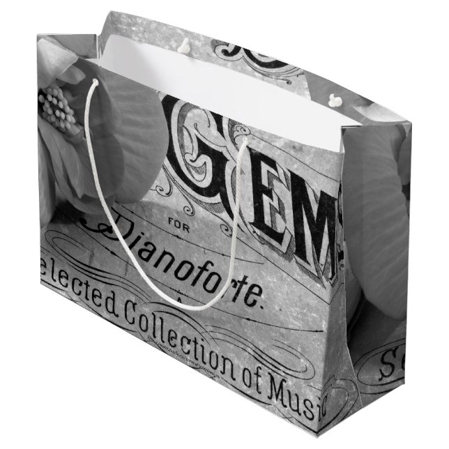 Begonia Gems Pianoforte Große Geschenktüte (Rückseite Schrägansicht)