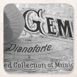 Begonia Gems Pianoforte Rechteckiger Pappuntersetzer