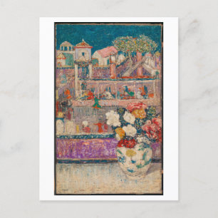 Begonien-Gemälde-Postkarte Postkarte