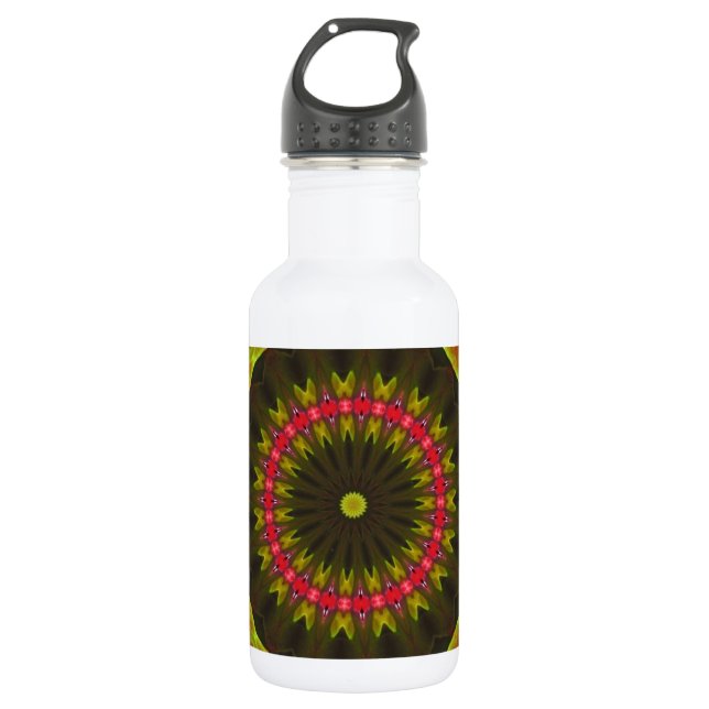 Begonien-Kaleidoskop Trinkflasche (Vorderseite)