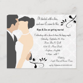 Begonnen wurde mit einer Kuss White Bridal Dusche Einladung