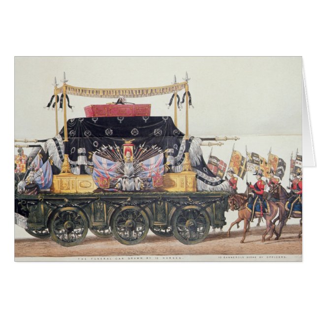 Begräbnis- Auto des Herzogs von Wellington, 1853 (Vorderseite (Horizontal))