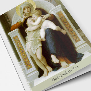 Begräbnis danken Ihnen kardiert Mary, Jesus u. Karte