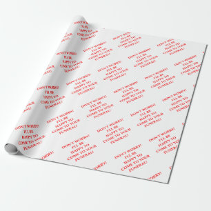 BEGRÄBNIS GESCHENKPAPIER