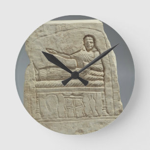 Begräbnisstela im Namen der Dame Artemis, Franc Runde Wanduhr
