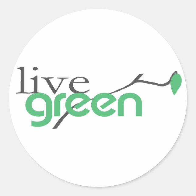 beGreen4 Runder Aufkleber (Vorderseite)