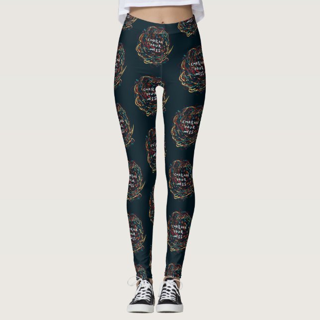 Begreifen Sie Ihr Chaos Leggings (Vorderseite)