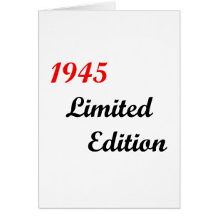 Begrenzte Ausgabe 1945