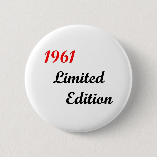 Begrenzte Ausgabe 1961 Button (Vorderseite)