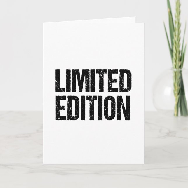 BEGRENZTE EDITION Custom Funny Birthday Geschenk A Karte (Vorderseite)