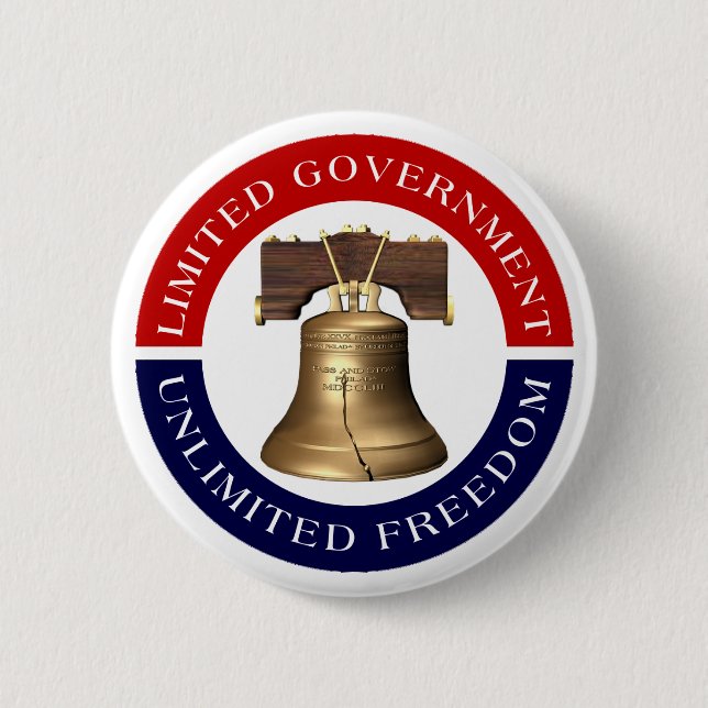 Begrenzte Regierung - Knopf Button (Vorderseite)