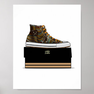 Begrenzter Sneaker Poster