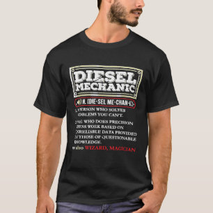 Begriffsbestimmung für Dieselmechanik T-Shirt