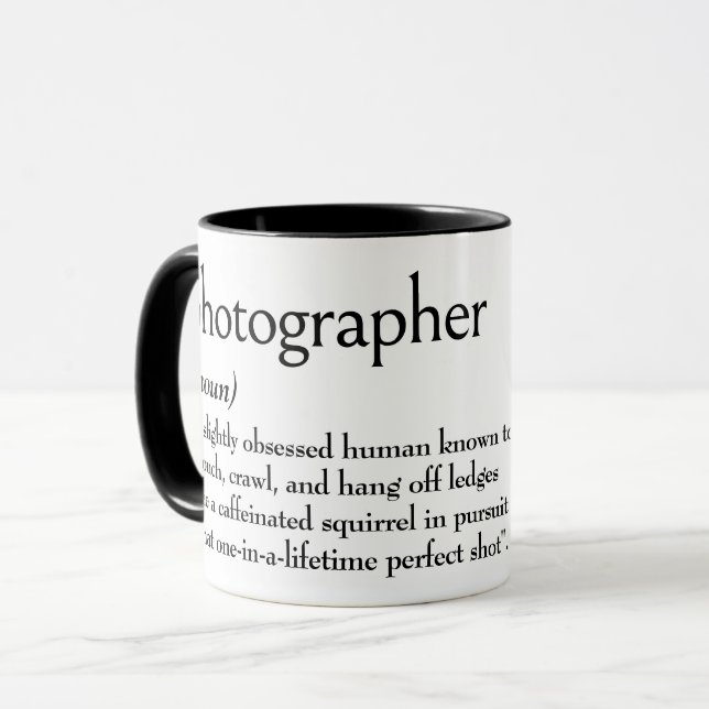 Begriffsbestimmung für FOTOGRAFIE Tasse (Vorderseite Links)