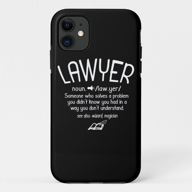 Begriffsbestimmung für "Funny Lawyer" Case-Mate iPhone Hülle (Rückseite)