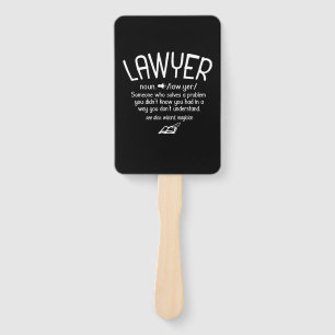 Begriffsbestimmung für "Funny Lawyer" Fächer