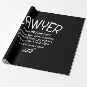 Begriffsbestimmung für "Funny Lawyer" Geschenkpapier