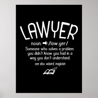 Begriffsbestimmung für "Funny Lawyer" Poster