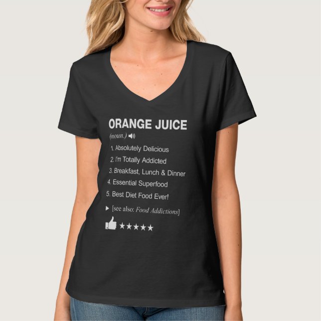 Begriffsbestimmung für Orangensaft T-Shirt (Vorderseite)