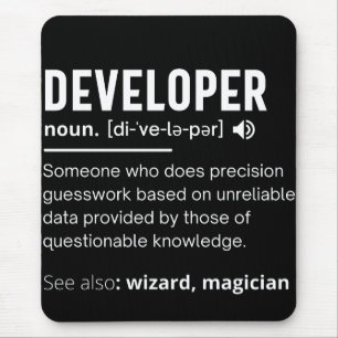 Begriffsbestimmung lustige Entwickler Mousepad