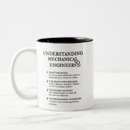 Begriffsbestimmungen für "Funny Mechanical Enginee Zweifarbige Tasse