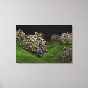 Begriffsbild von Coxsackievirus 1 Leinwanddruck