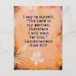 Begründung 3:24 Bible Memory Verse Card Postkarte