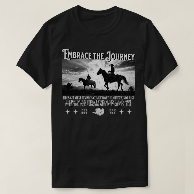 Begrüße Die Reise T-Shirt (Design vorne)