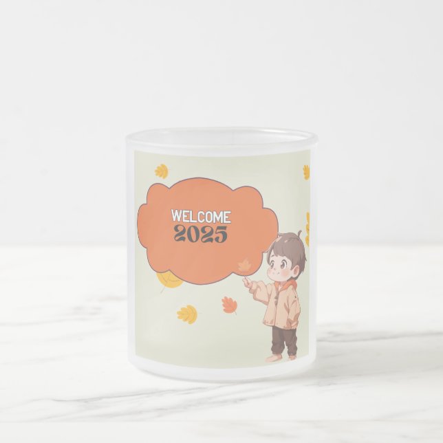 BEGRÜSSEN 2025 MATTGLASTASSE (Mittel)