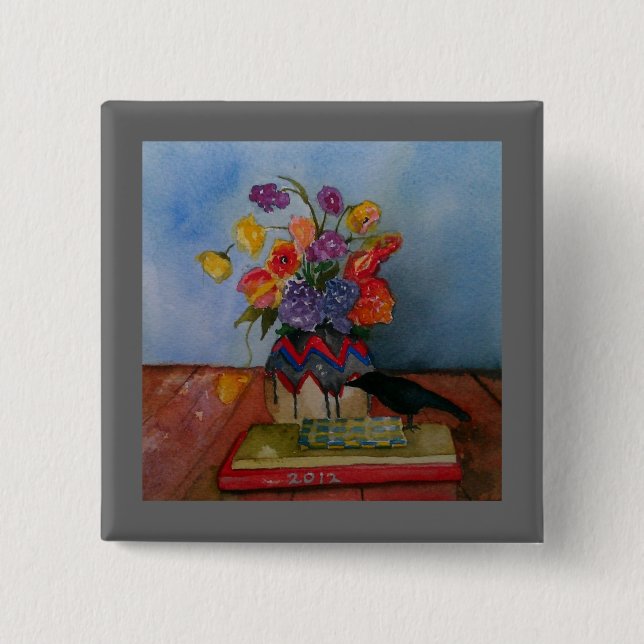 Begrüßen des neuen Jahres Button (Vorderseite)