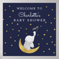 Begrüßen Sie eine Sternenhimmel Elephant Baby Dusc