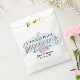 Begrüßen Sie unser erstes Admindatum Hochzeit Geschenktütchen