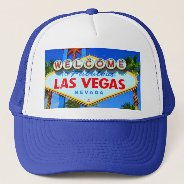 Begrüßen Sie zur Las Vegas-Hut-Baseballmütze Truckerkappe (Vorderseite)
