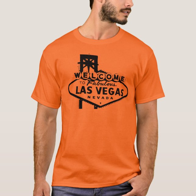 Begrüßen Sie zur Las Vegas-vektorgraphik T-Shirt (Vorderseite)