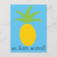 Begrüßende Ananas, die Postkarten für neue Zuhause