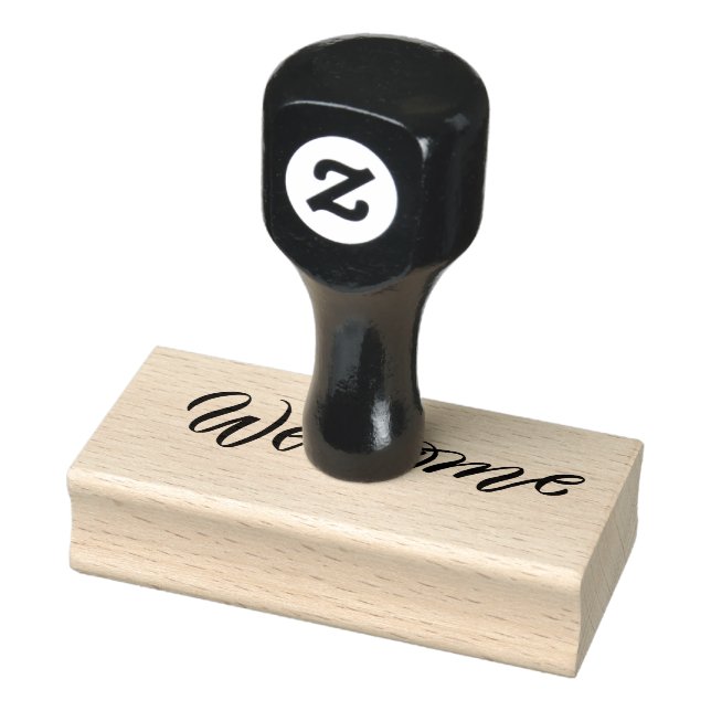 BEGRÜSSENE Personalisierte Gummi-Briefmarke Gummistempel (Stempel)