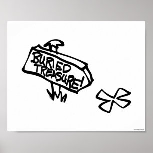 Begrußte Schatzmarke Poster