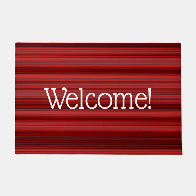 Begrüßung, 24 Zoll x 36 Zoll, Doormat Fußmatte (Vorderseite)